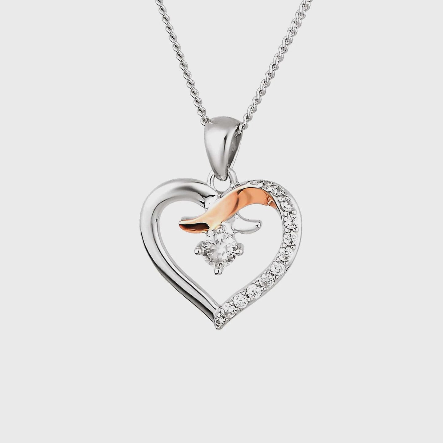 Clogau Kiss Silver Pendant 3SCGKP