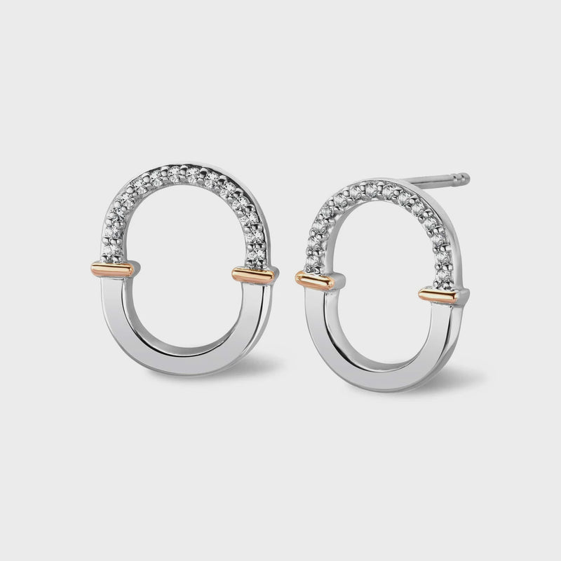 Clogau Connection Silver Earrings 3SCRL0743