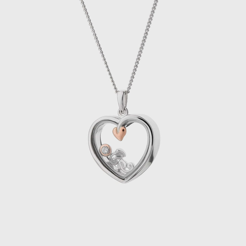 Clogau Tree of Life Silver Heart Inner Charm Pendant 3SICLP14