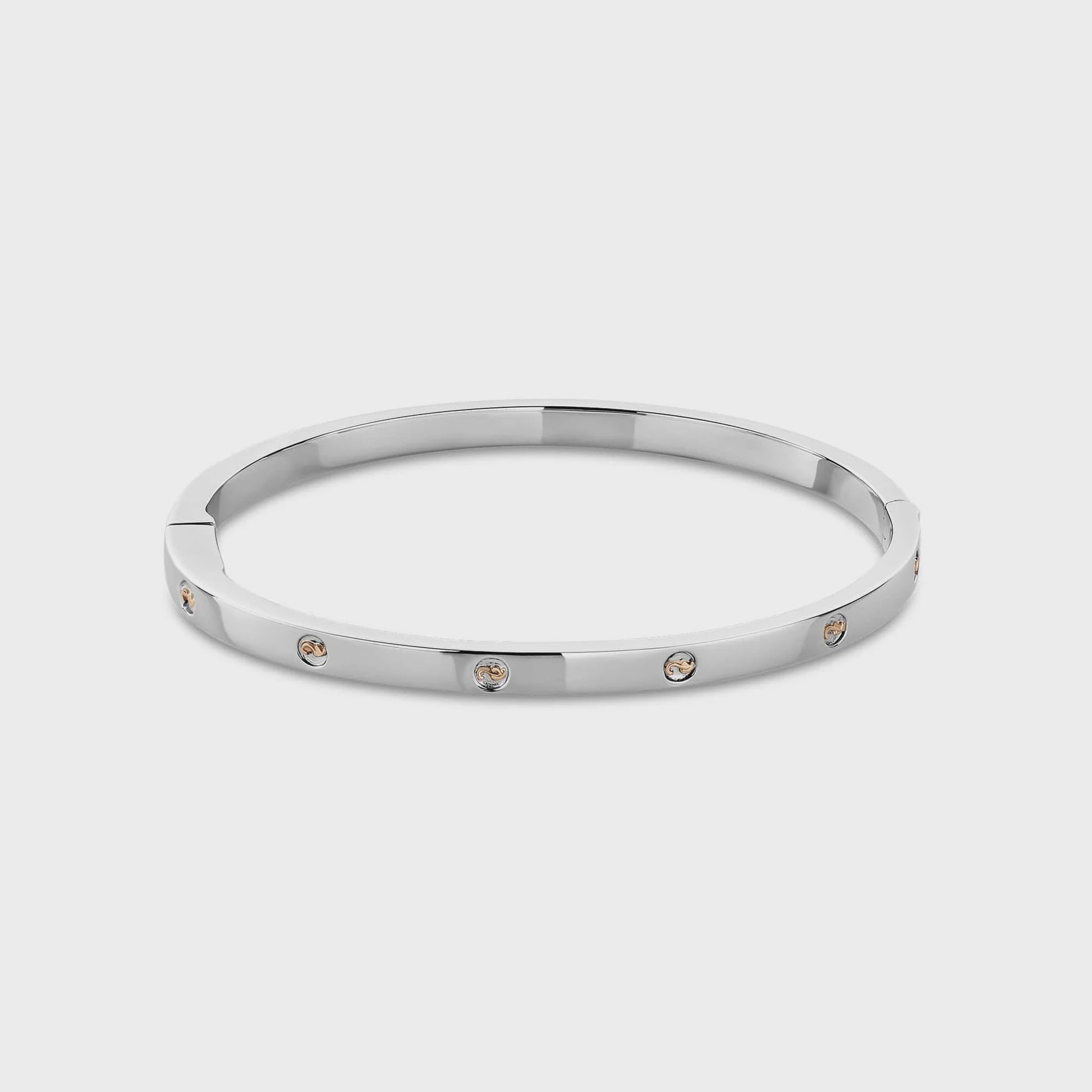 Clogau Insignia Sterling Silver Slim Bangle 3SINS852