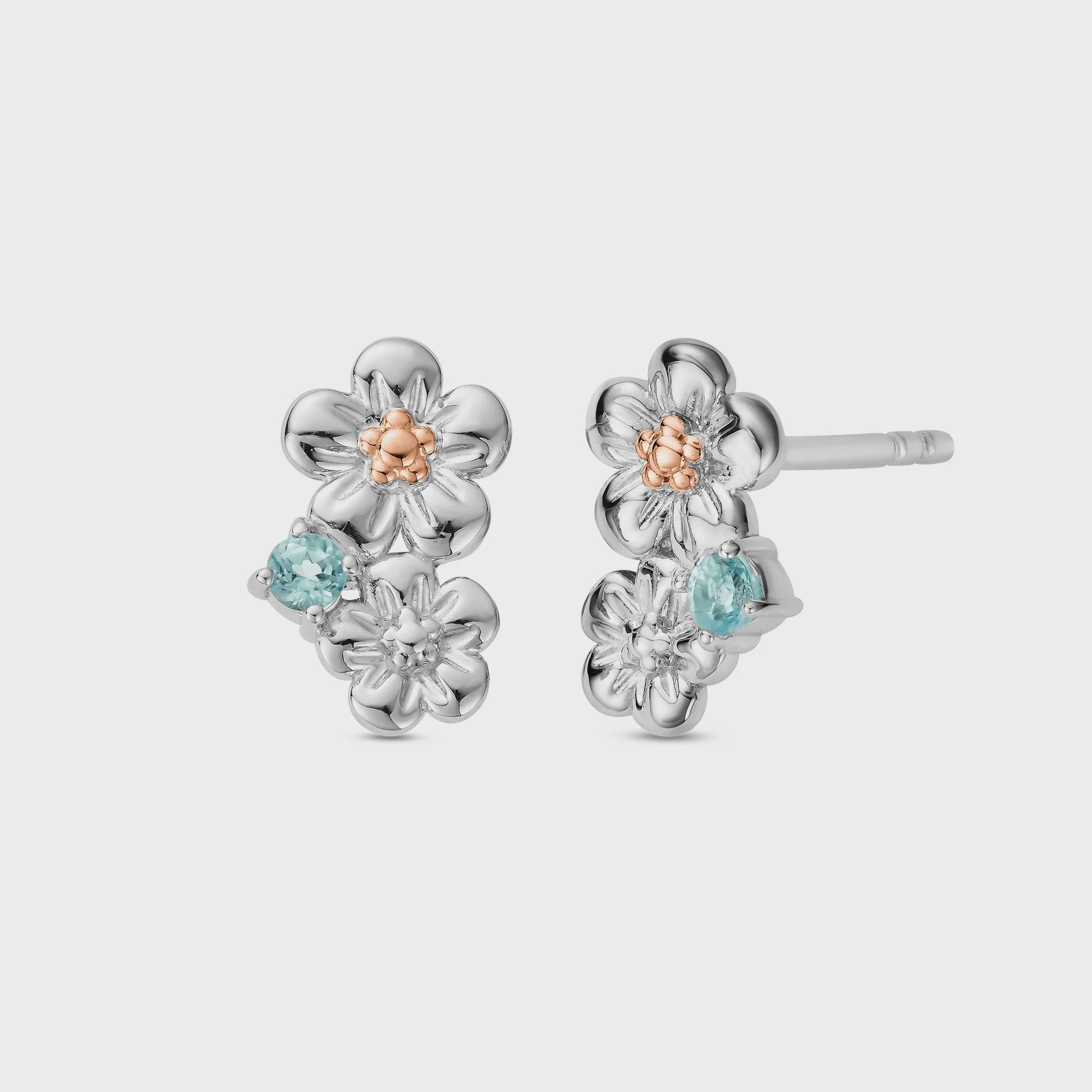 Clogau Nature's Wonder Silver Forget-Me-Not Cluster Stud Earrings 3SNWO1009