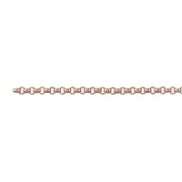 Perma Jewel rose gold Filled round rolo chain PJ-1420RGF1001-21cm