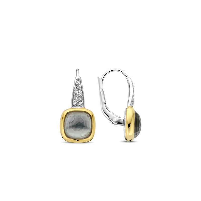 Ti Sento Two Tone Drop earrings 7969BL