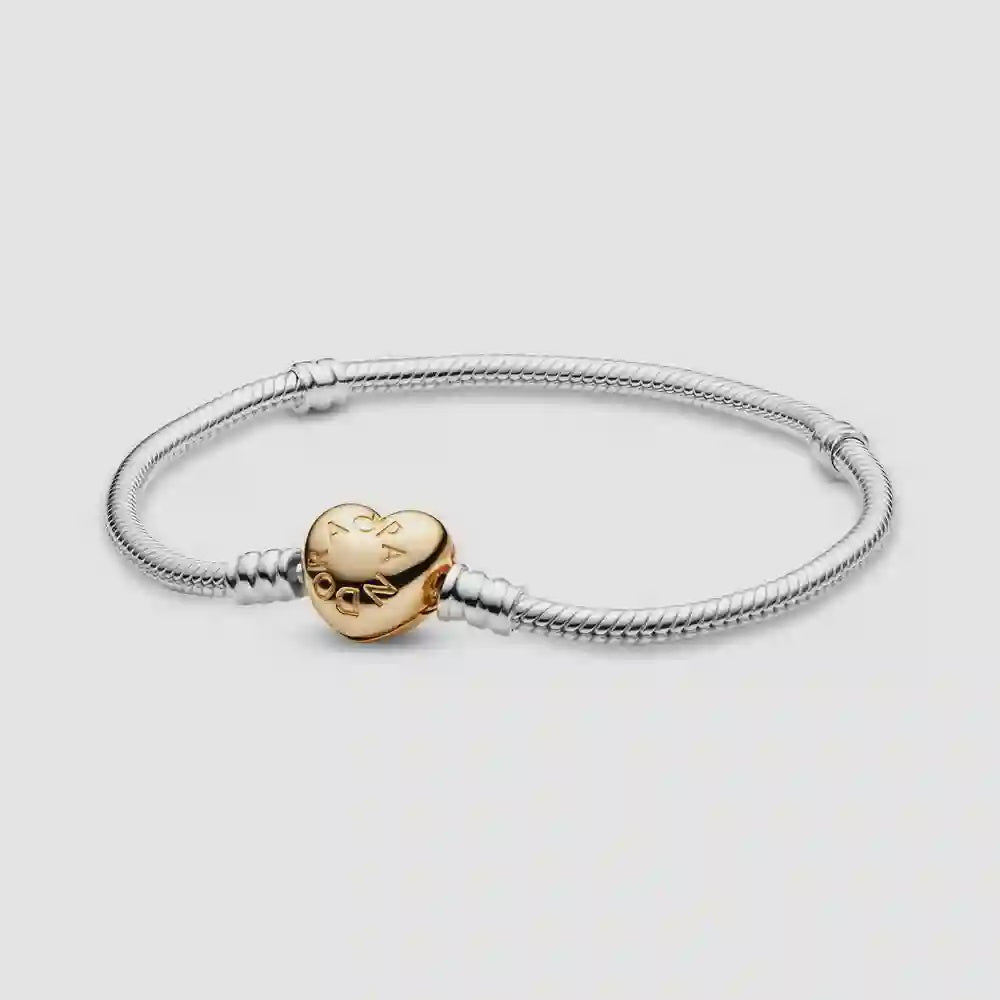 PANDORA Moments Two Tone Silver Bracelet 560719