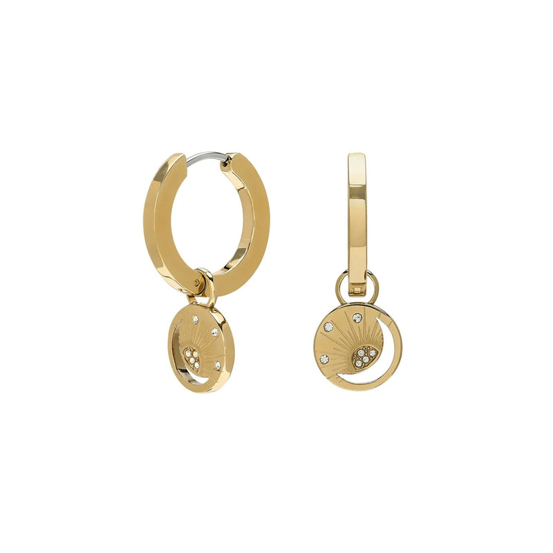 Olivia Burton Gold Plated Celestial Sun Huggie Earrings 24100163