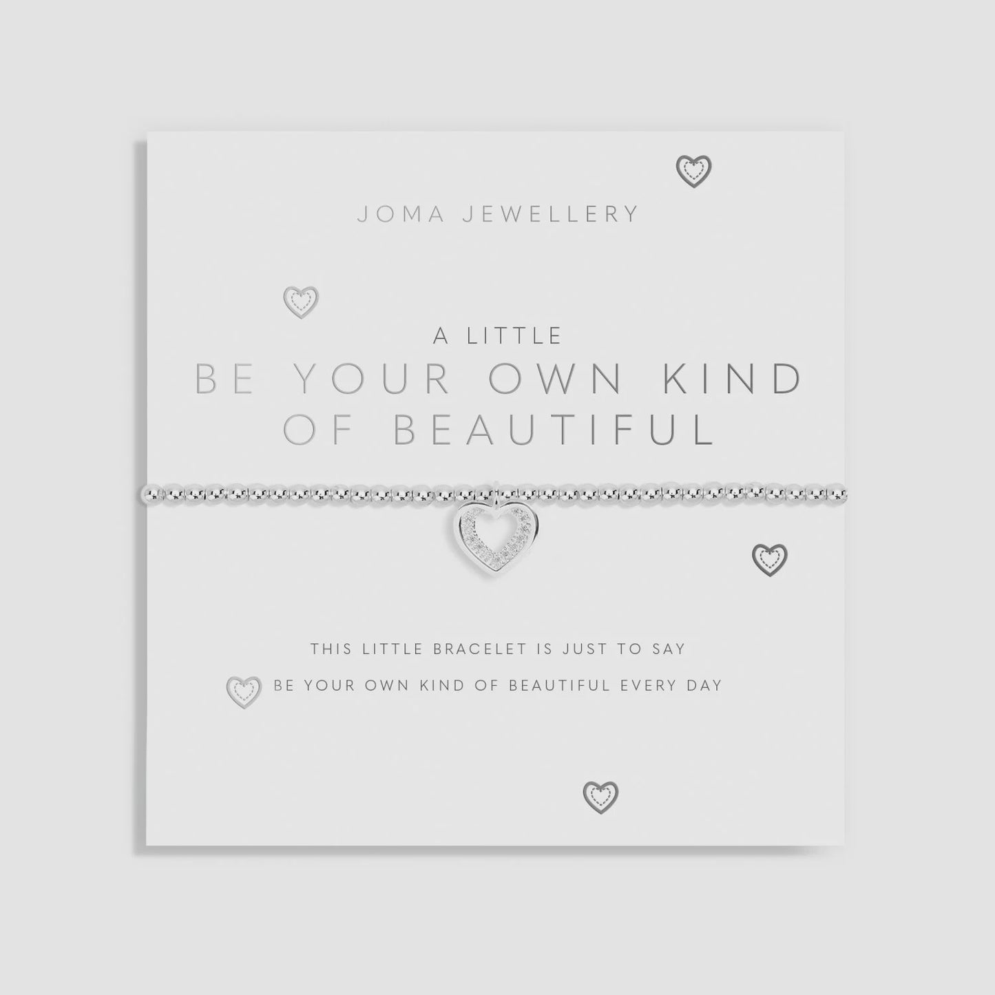 Joma A Little 'Be Your Own Kind Of Beautiful' Bracelet in Silver Plating 5225