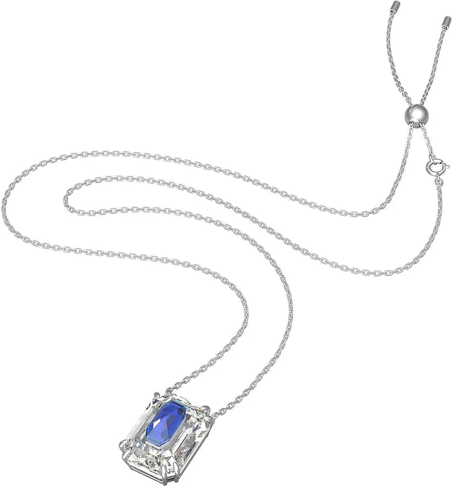 Swarovski Blue Octagon Cut Necklace 5600625