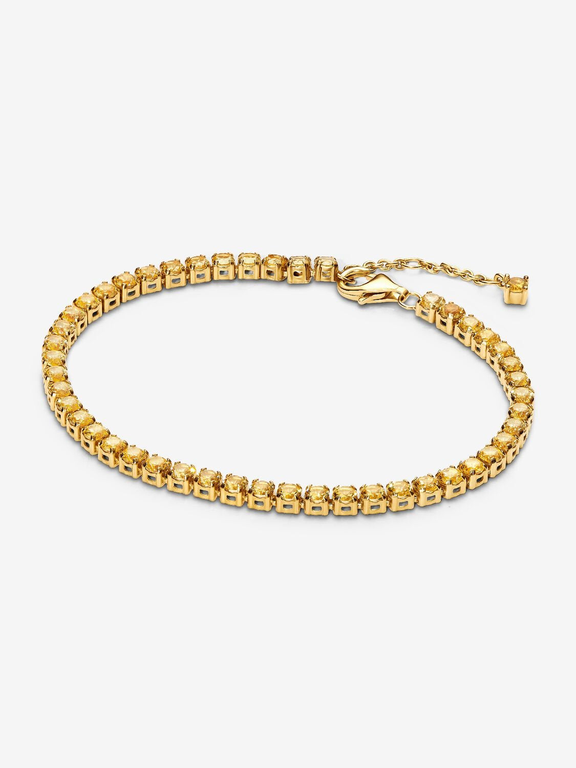 PANDORA Gold Plated Bracelet with Yellow Crystal 561469C03