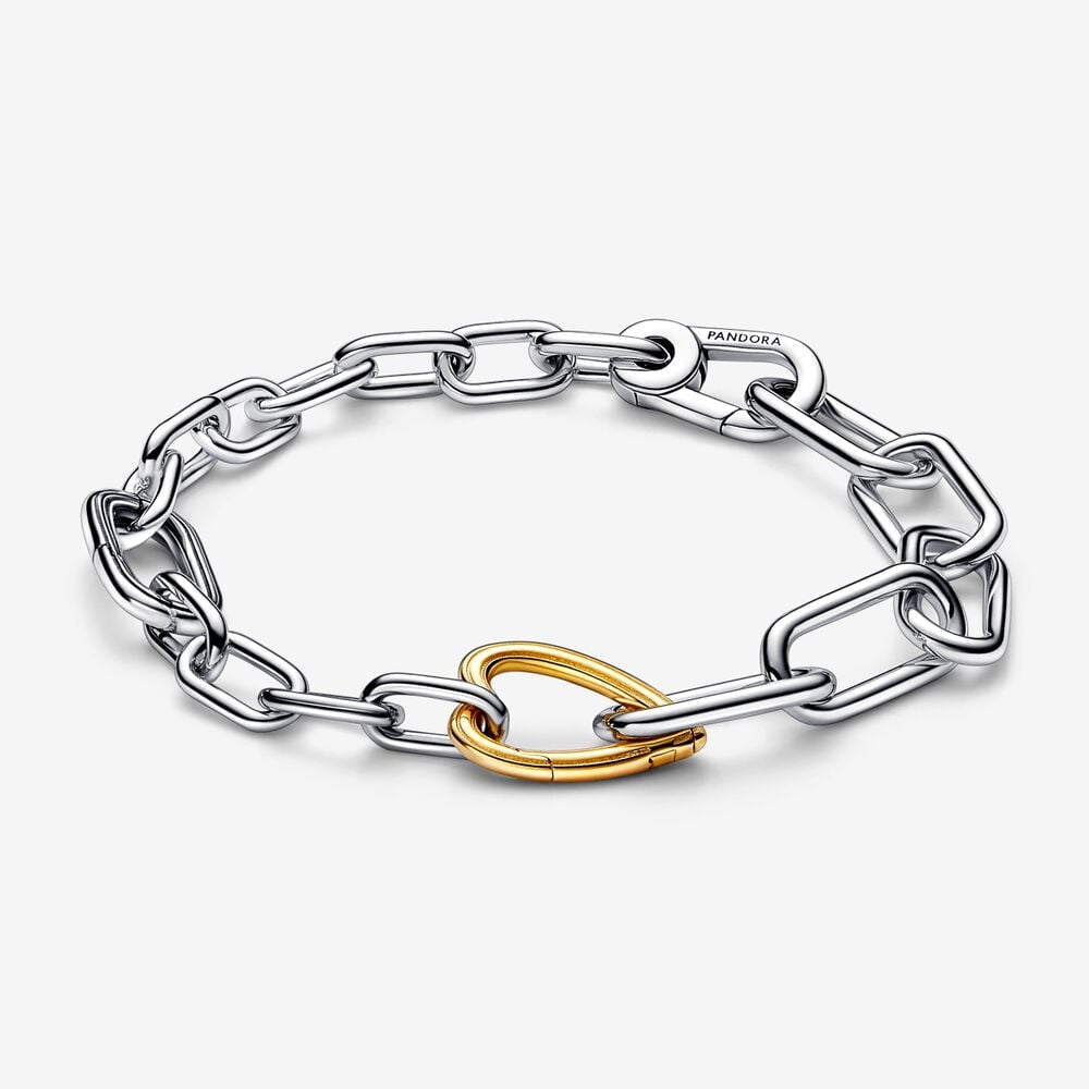 PANDORA Me Two-tone Heart Link Chain Bracelet 562527C00