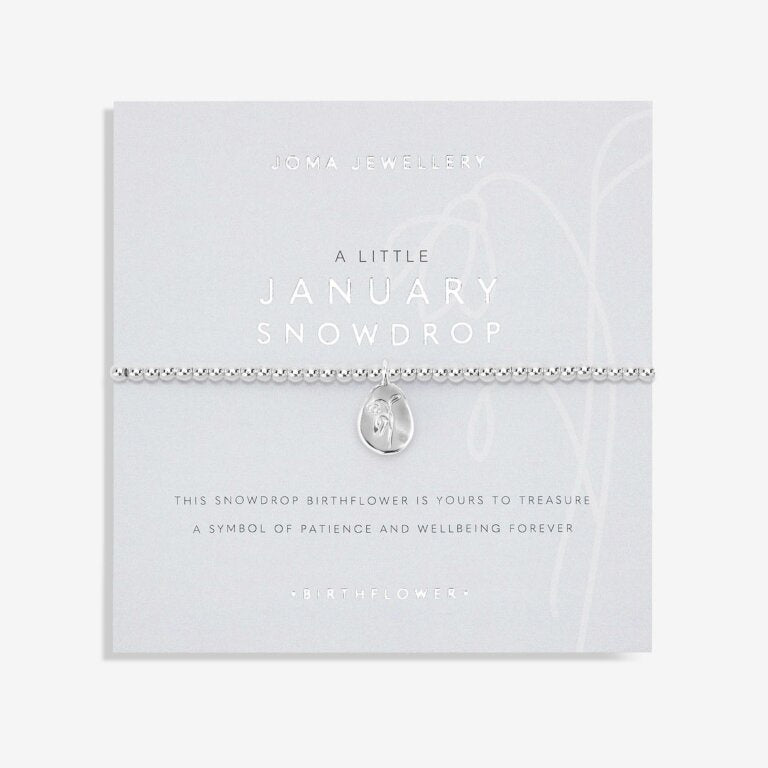 Joma Birthflower A Little 'January' Bracelet 5625