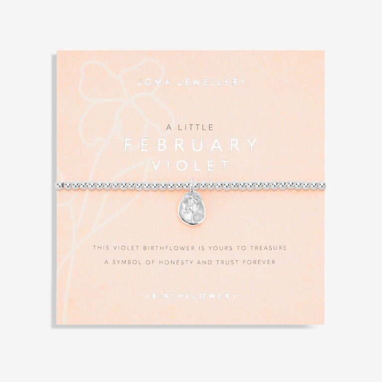 Joma Birth Flower A Little February Bracelet 5626