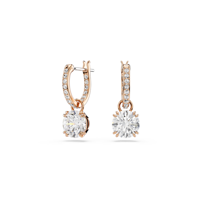 Swarovski Constella Rose Gold Tone Earrings 5639975