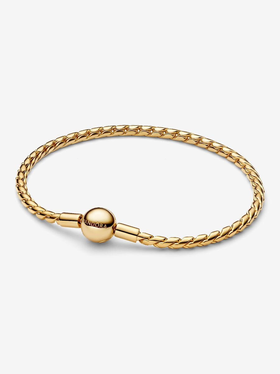 PANDORA Round Clasp Wing Chain Bracelet 14k gold plating 564028C00