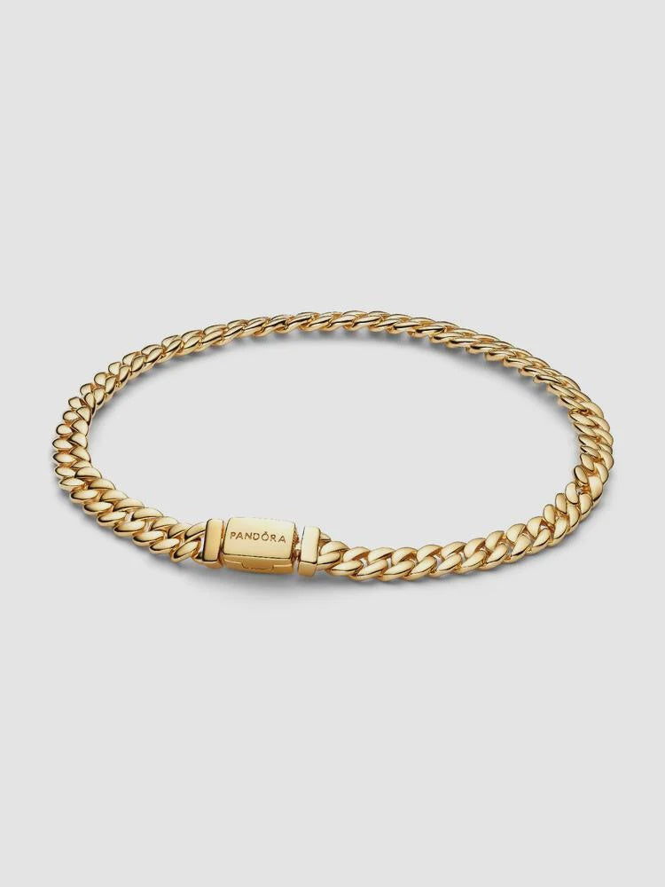 PANDORA Cuban Chain Bracelet 14k gold plating 564367C00