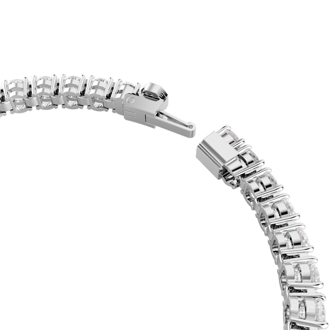 SWAROVSKI Matrix Tennis bracelet White Rhodium plated 5648936