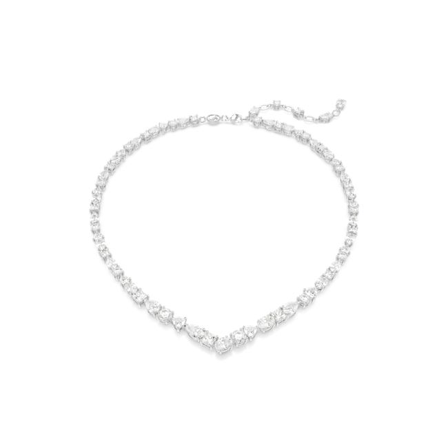 Swarovski Mesmera necklace, Mixed cuts, White, Rhodium plated 5665242