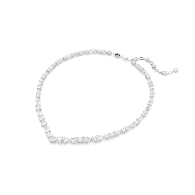 Swarovski Mesmera necklace, Mixed cuts, White, Rhodium plated 5665242