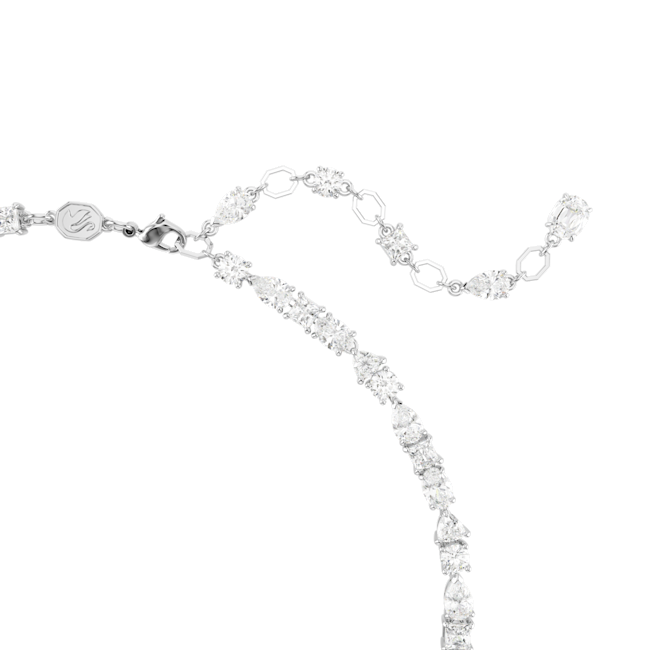Swarovski Mesmera necklace, Mixed cuts, White, Rhodium plated 5665242