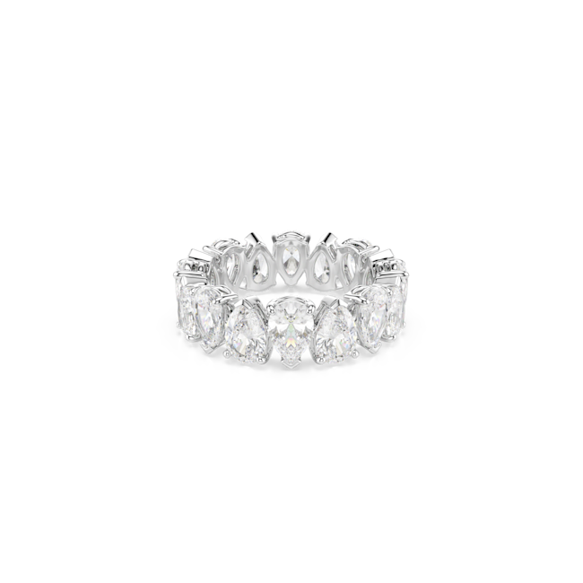 Swarovski Matrix Pear Silver Tone ring size 55 5689468