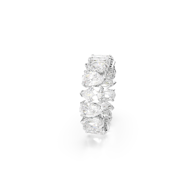 Swarovski Matrix Pear Silver Tone ring size 55 5689468