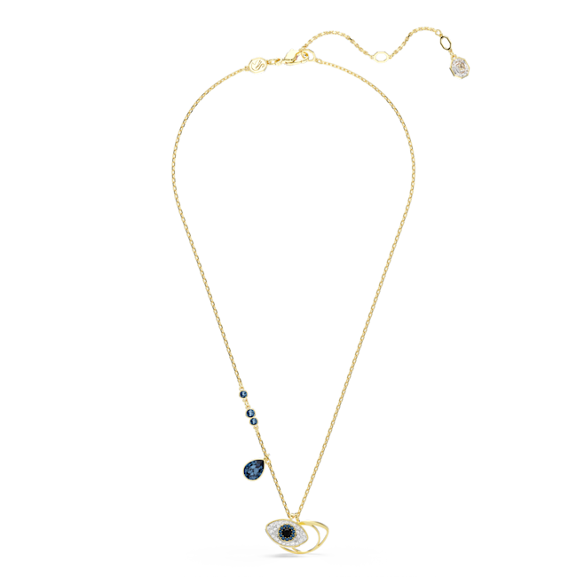 Swarovski Symbolica pendant, Evil eye, Blue, Gold-tone plated 5692178