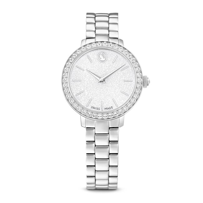 SWAROVSKI Matrix watch, Metal bracelet, Silver tone, Stainless steel 5706182