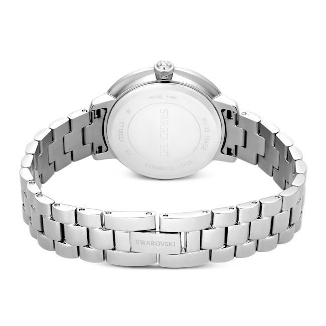 SWAROVSKI Matrix watch, Metal bracelet, Silver tone, Stainless steel 5706182