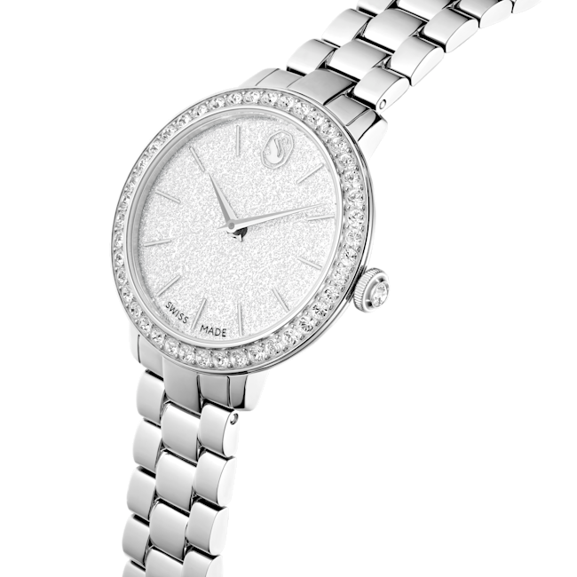 SWAROVSKI Matrix watch, Metal bracelet, Silver tone, Stainless steel 5706182