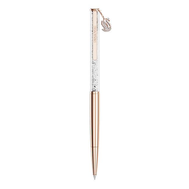 SWAROVSKI Crystalline ballpoint pen, Swan, Rose gold-tone plated 5714959