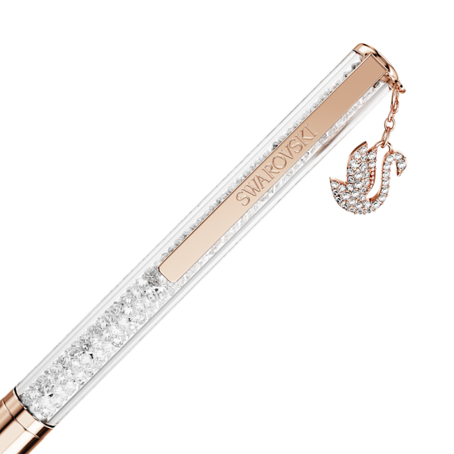 SWAROVSKI Crystalline ballpoint pen, Swan, Rose gold-tone plated 5714959