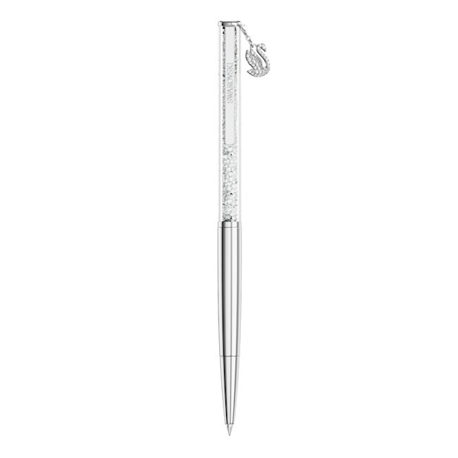 SWAROVSKI Crystalline ballpoint pen, Swan, Chrome plated 5728406