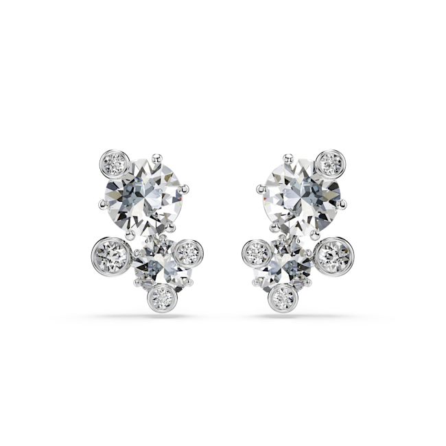 Swarovski Constella stud earrings Silver Tone 5732253