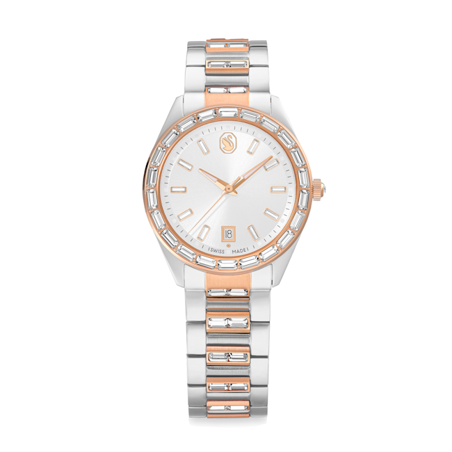 Swaorvksi Matrix date watch Rose gold tone Mixed metal finish 5734663