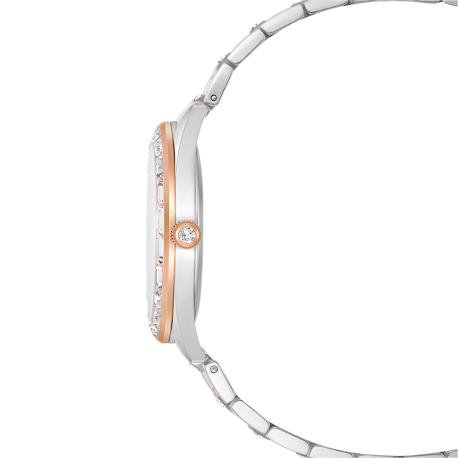 Swaorvksi Matrix date watch Rose gold tone Mixed metal finish 5734663