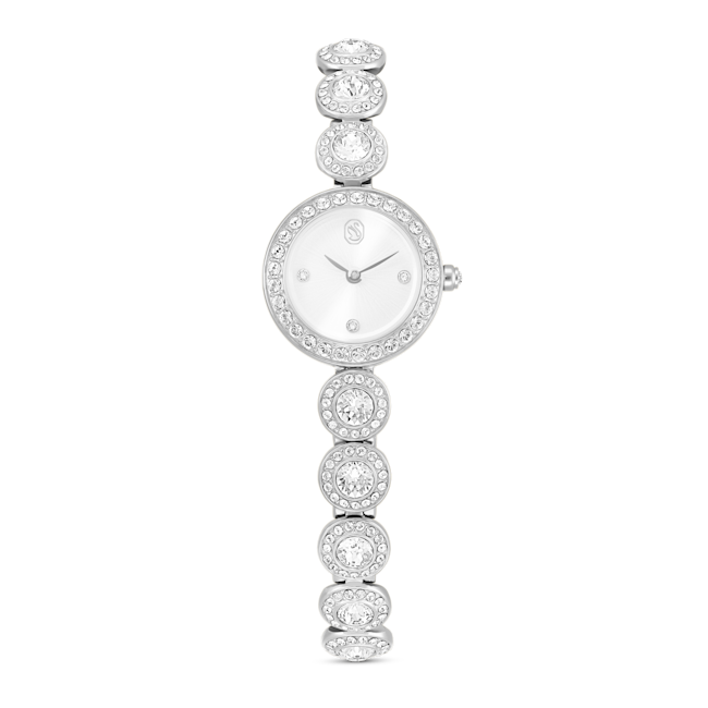 SWAROVSKI Una Angelic watch, Crystal bracelet, Silver tone, Stainless steel 5737038