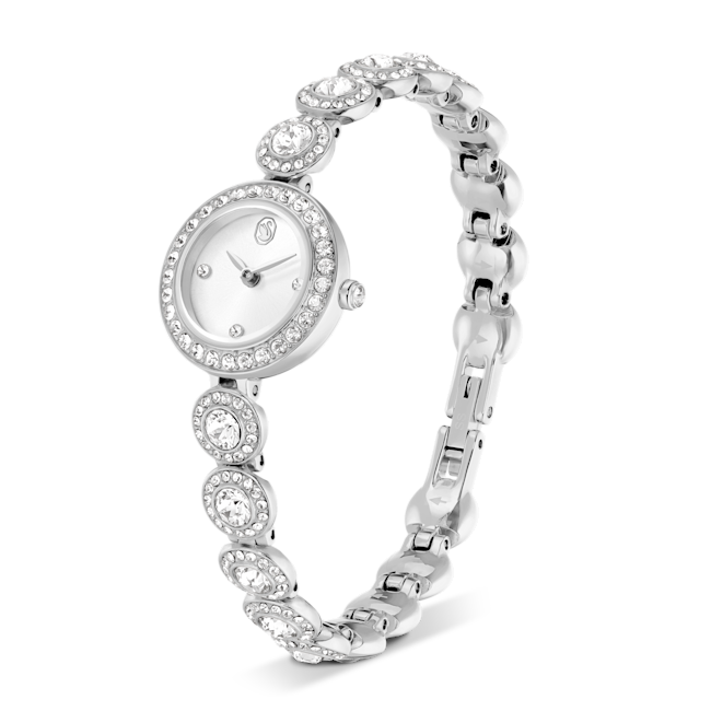 SWAROVSKI Una Angelic watch, Crystal bracelet, Silver tone, Stainless steel 5737038