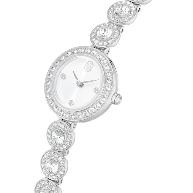 SWAROVSKI Una Angelic watch, Crystal bracelet, Silver tone, Stainless steel 5737038