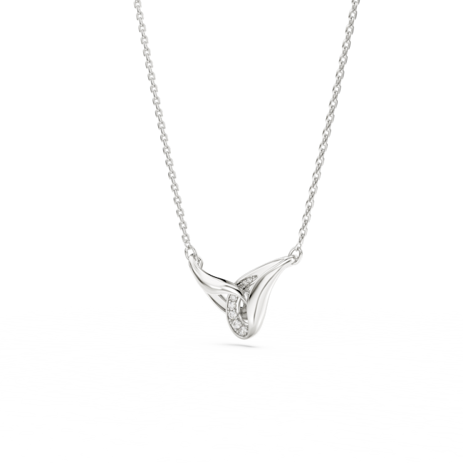 SWAROVSKI Swarovski Classica pendant, Round cut, Interlocking, White, Sterling silver 5740343