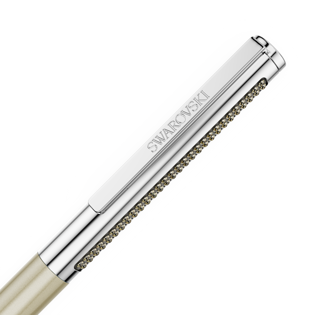 Swarovski Matrix Tennis ballpoint pen Brown, Gold-tone plated 5740678