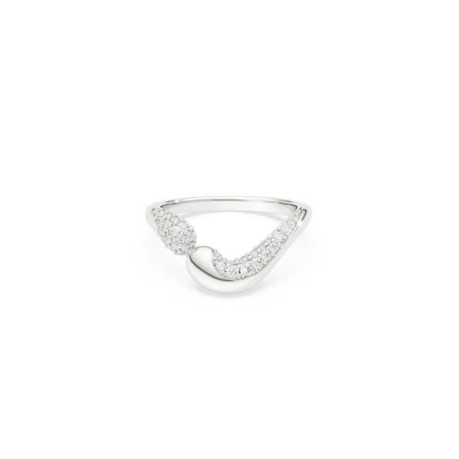 SWAROVSKI Classica open ring, Round cut, White, Sterling silver 5742582