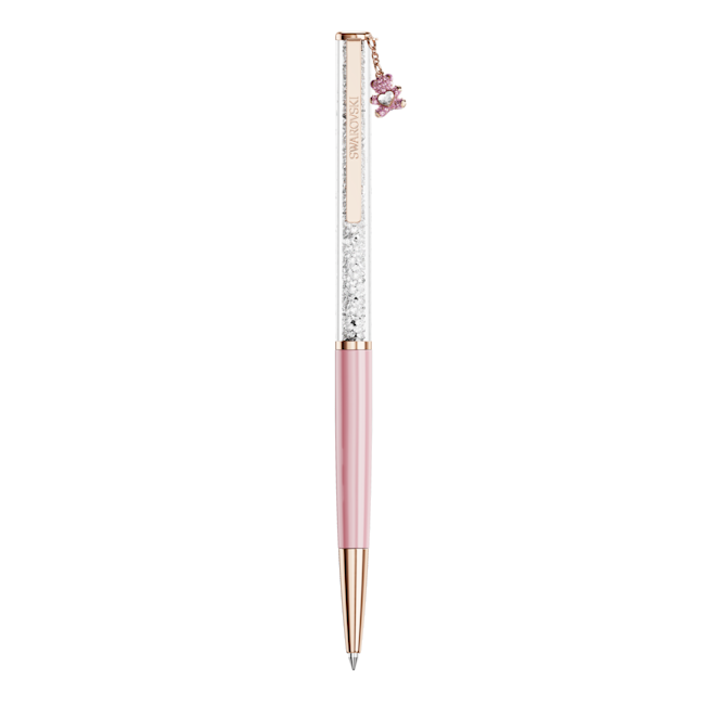 Swarovski Crystalline ballpoint pen Teddy, Pink, Pink lacquered, rose gold-tone plated 5744955