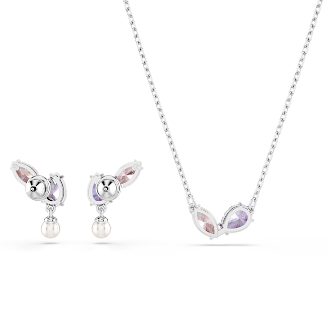 Swarovski Ariana Grande x Swarovski set, Mixed cuts, Multicolored, Rhodium plated 5746577