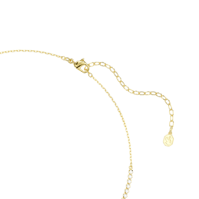 SWAROVSKI Mesmera necklace, Mixed cuts, White, 18K gold finish 5747931