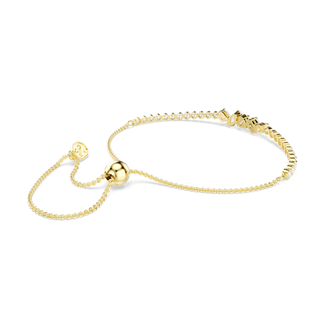 SWAROVSKI Mesmera bracelet, Mixed cuts, White, 18K gold finish 5747939