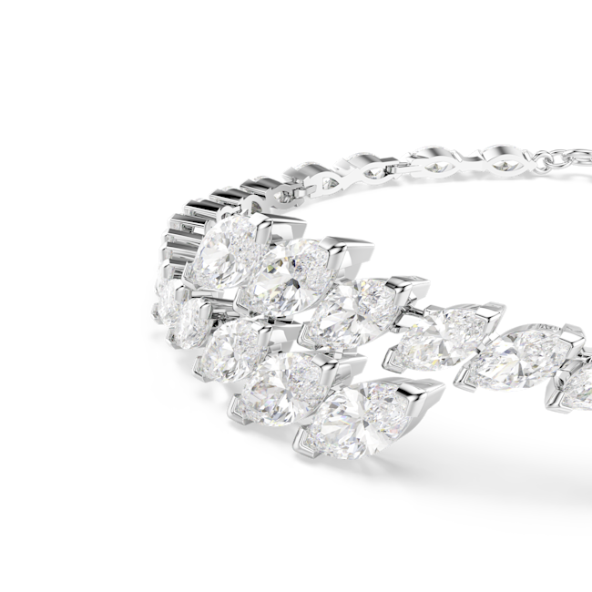 SWAROVSKI Mesmera bracelet, Marquise cut, White, Rhodium plated 5748014