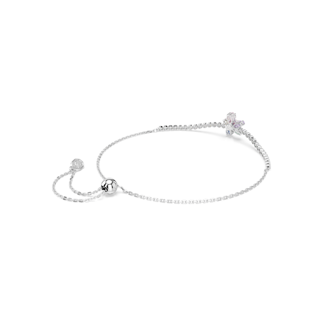 Swarovski Ariana Grande x Swarovski bracelet, Mixed cuts, Flower, Multicolored, Rhodium plated 5749187