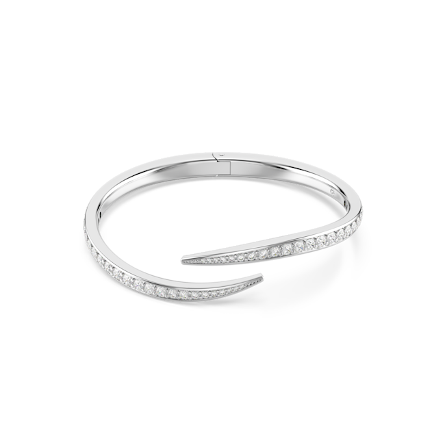 SWAROVSKI Vienna bangle, Round cut, Swan, White, Rhodium plated 5749200