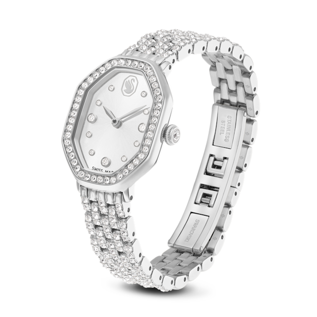 SWAROVSKI Dextera octagon watch Silver tone, Stainless steel 5749451