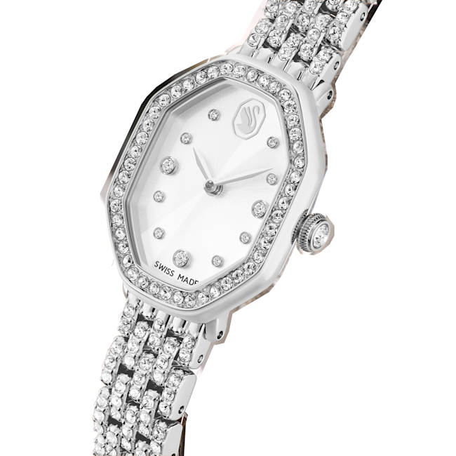 SWAROVSKI Dextera octagon watch Silver tone, Stainless steel 5749451
