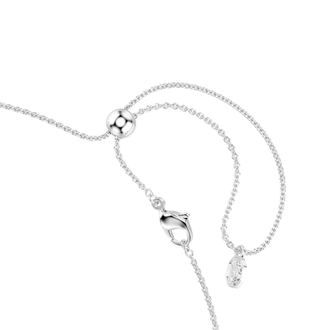 Swarovski Matrix Tennis necklace Gradient of round cuts, Multicoloured, Rhodium plated 5751196